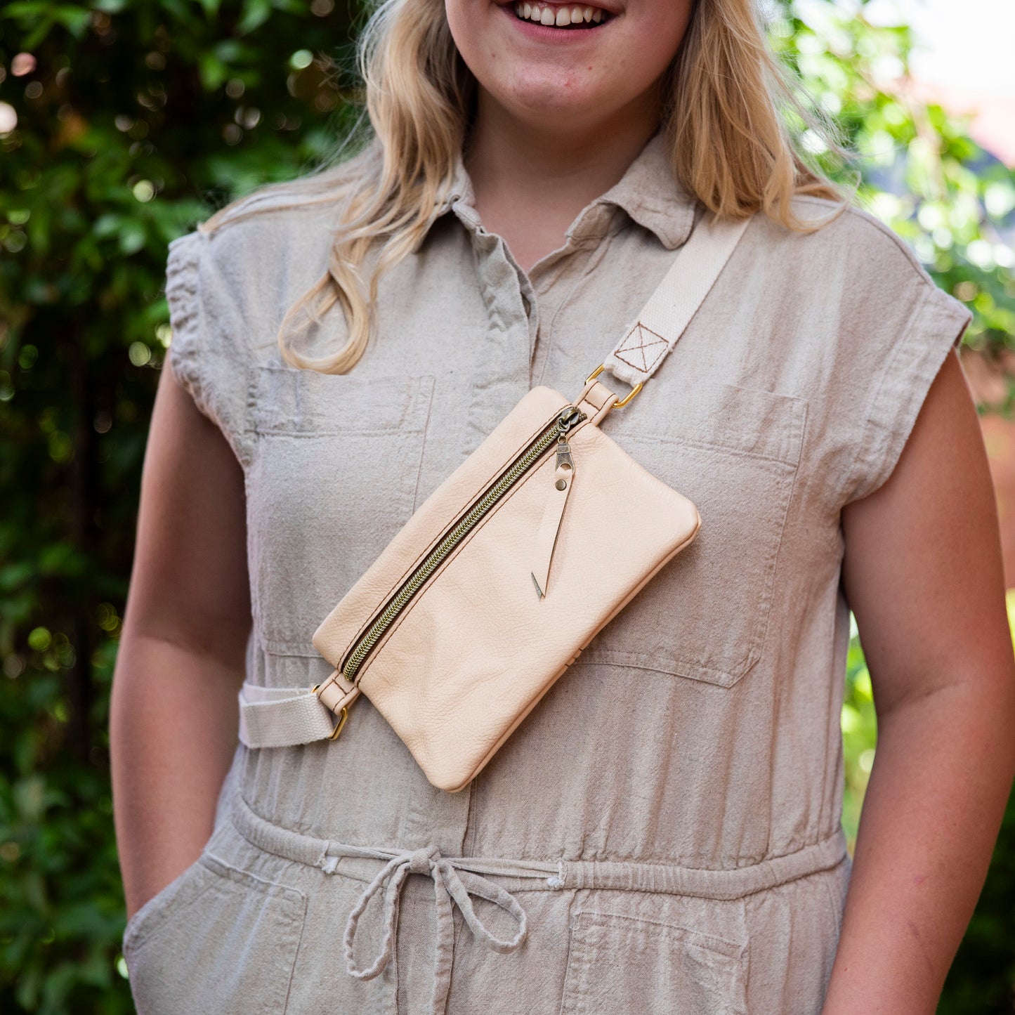 Erika Chest Bag – One-of-a-Kind Leather Sling