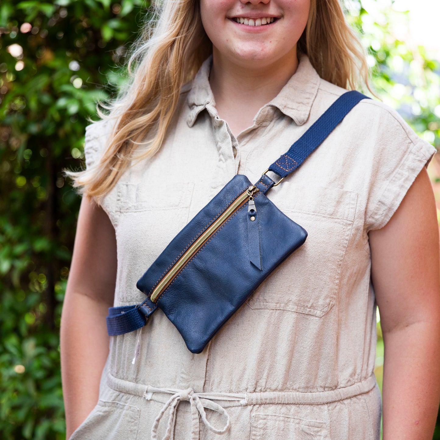 Erika Chest Bag – One-of-a-Kind Leather Sling