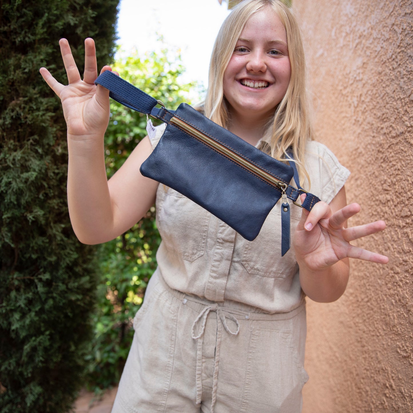 Erika Chest Bag – One-of-a-Kind Leather Sling