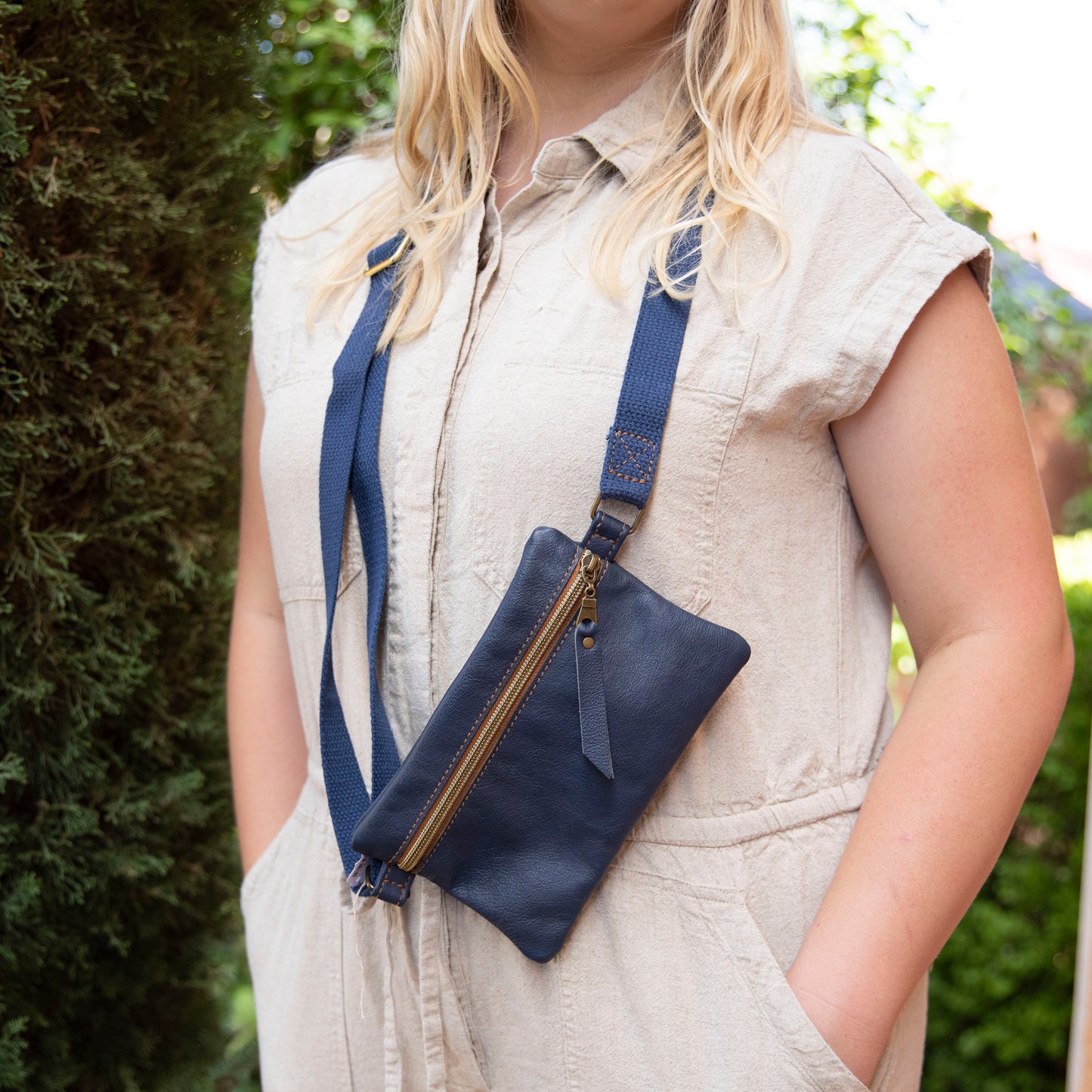 Erika Chest Bag – One-of-a-Kind Leather Sling