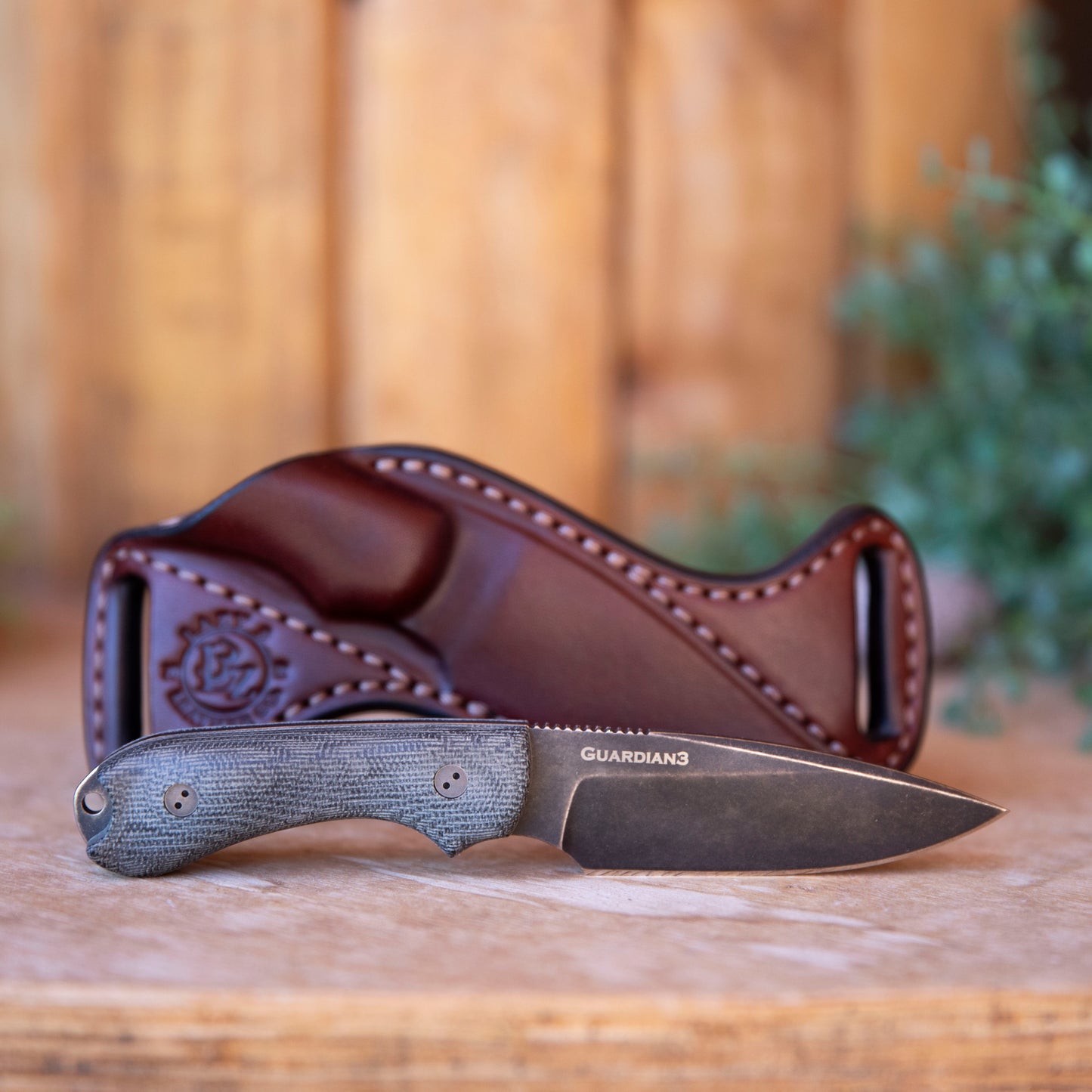 Left Handed Bradford Guardian 3 Shiny w/ Bishop Scout Carry Sheath