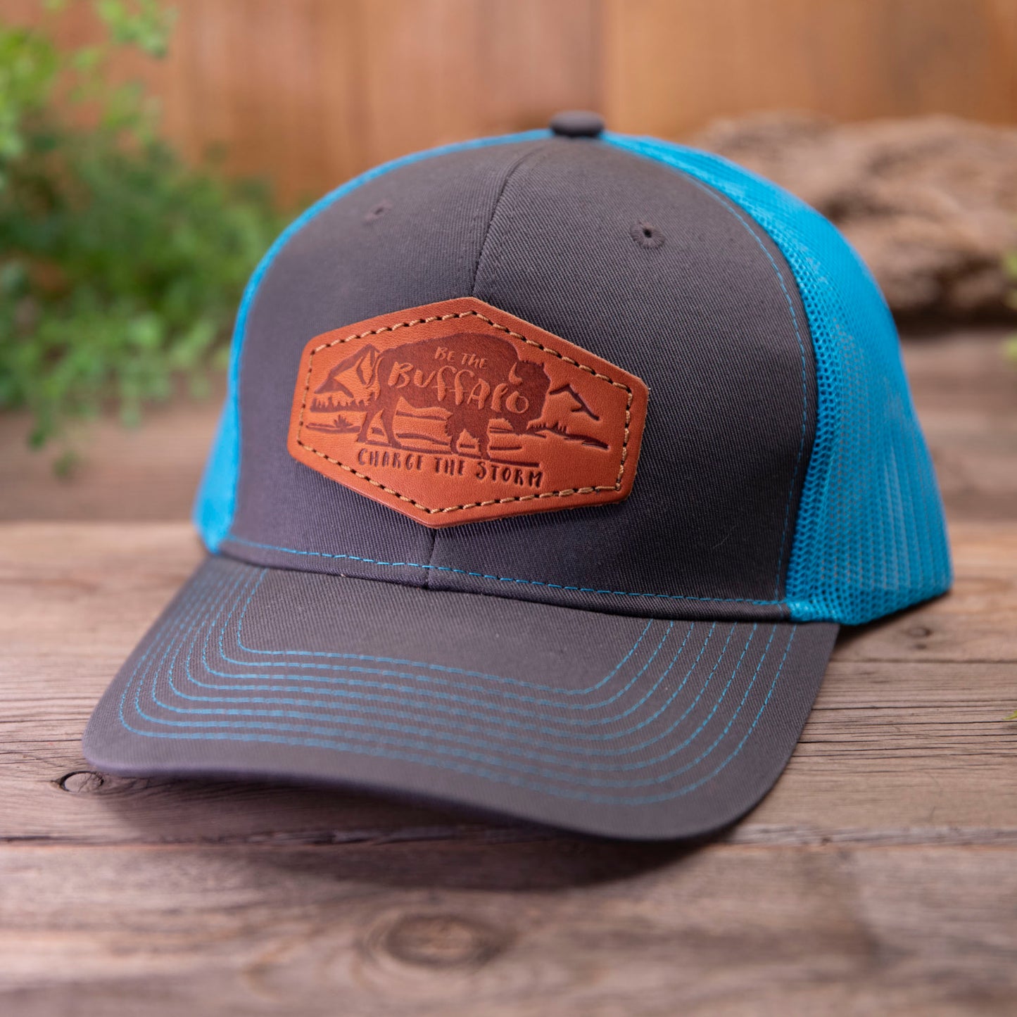 Be the Buffalo Leather Patch Hat