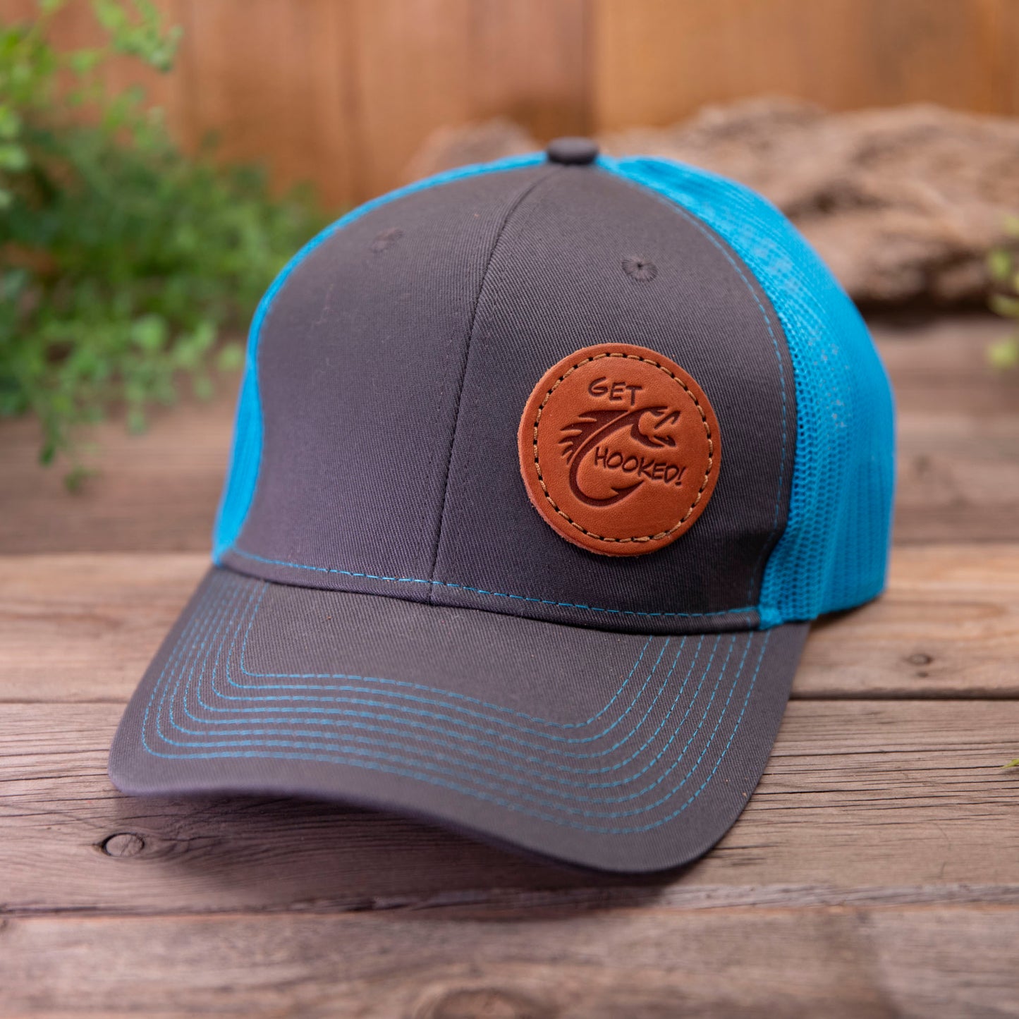 Get Hooked Leather Patch Hat