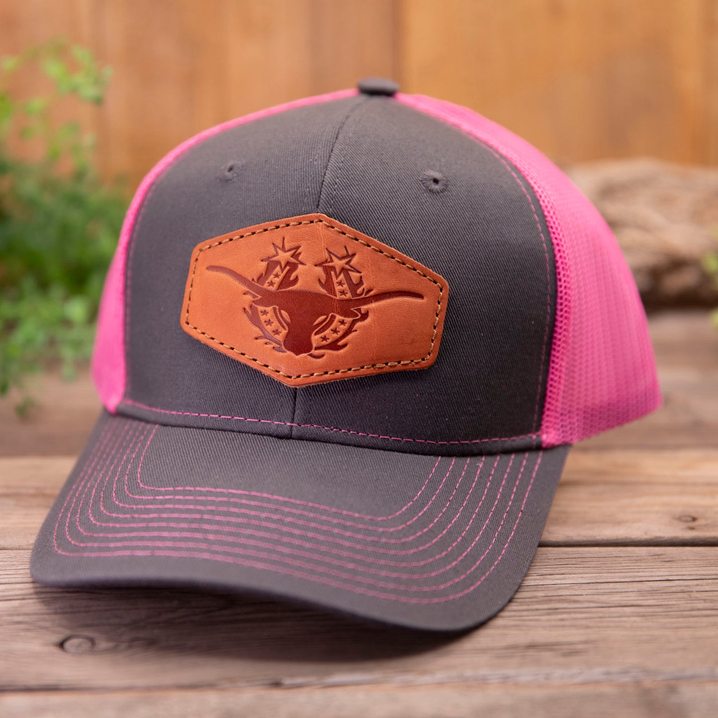 Longhorn Leather Patch Hat