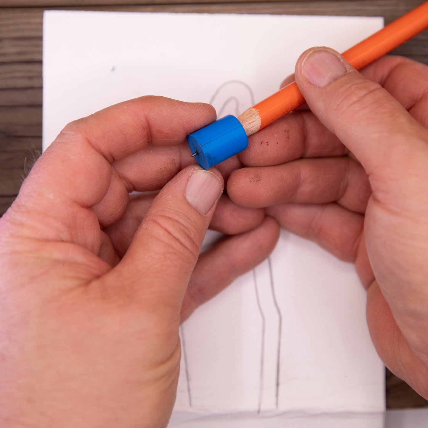 3D Printed Pencil Pattern Guide, Set of 4