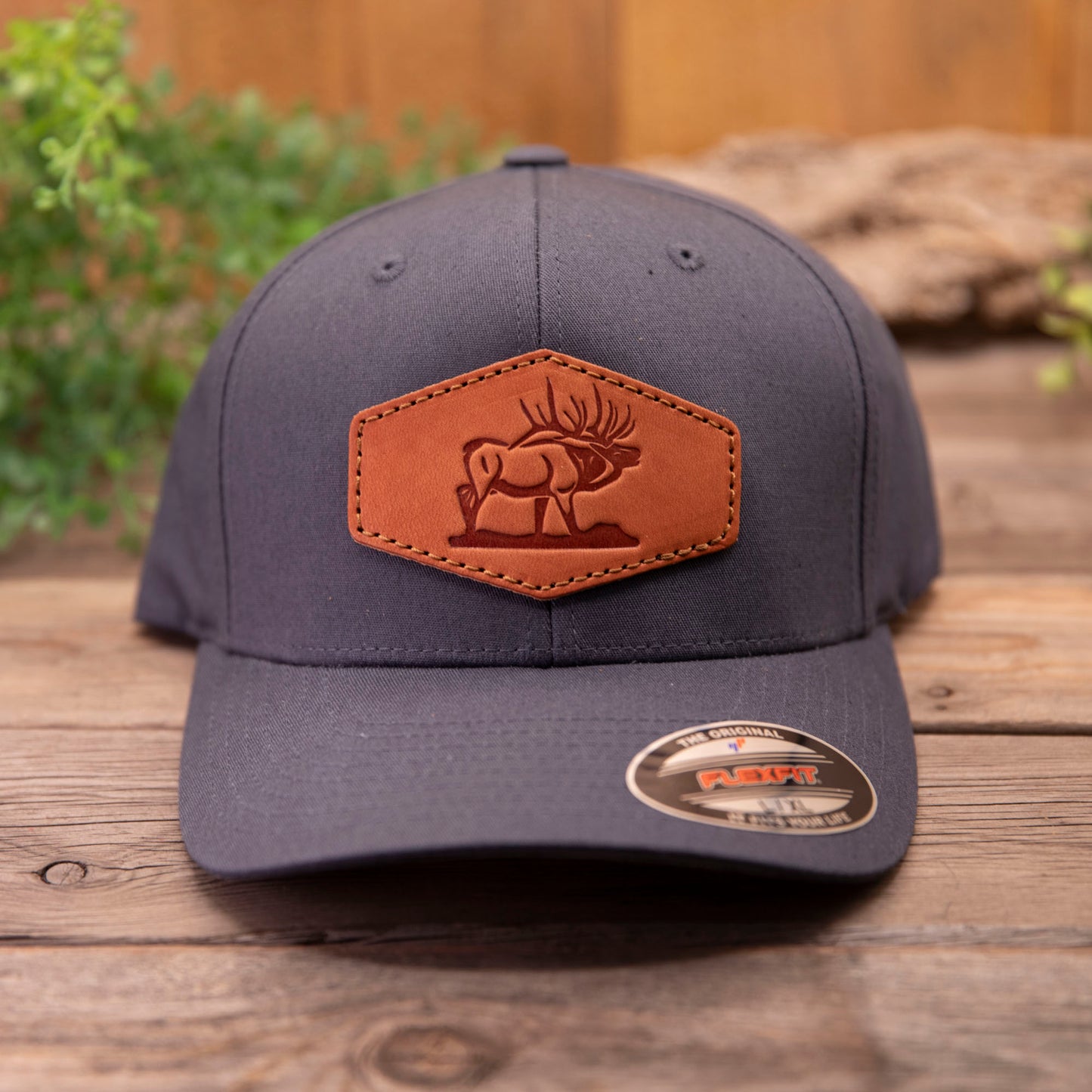 Elk Leather Patch Hat