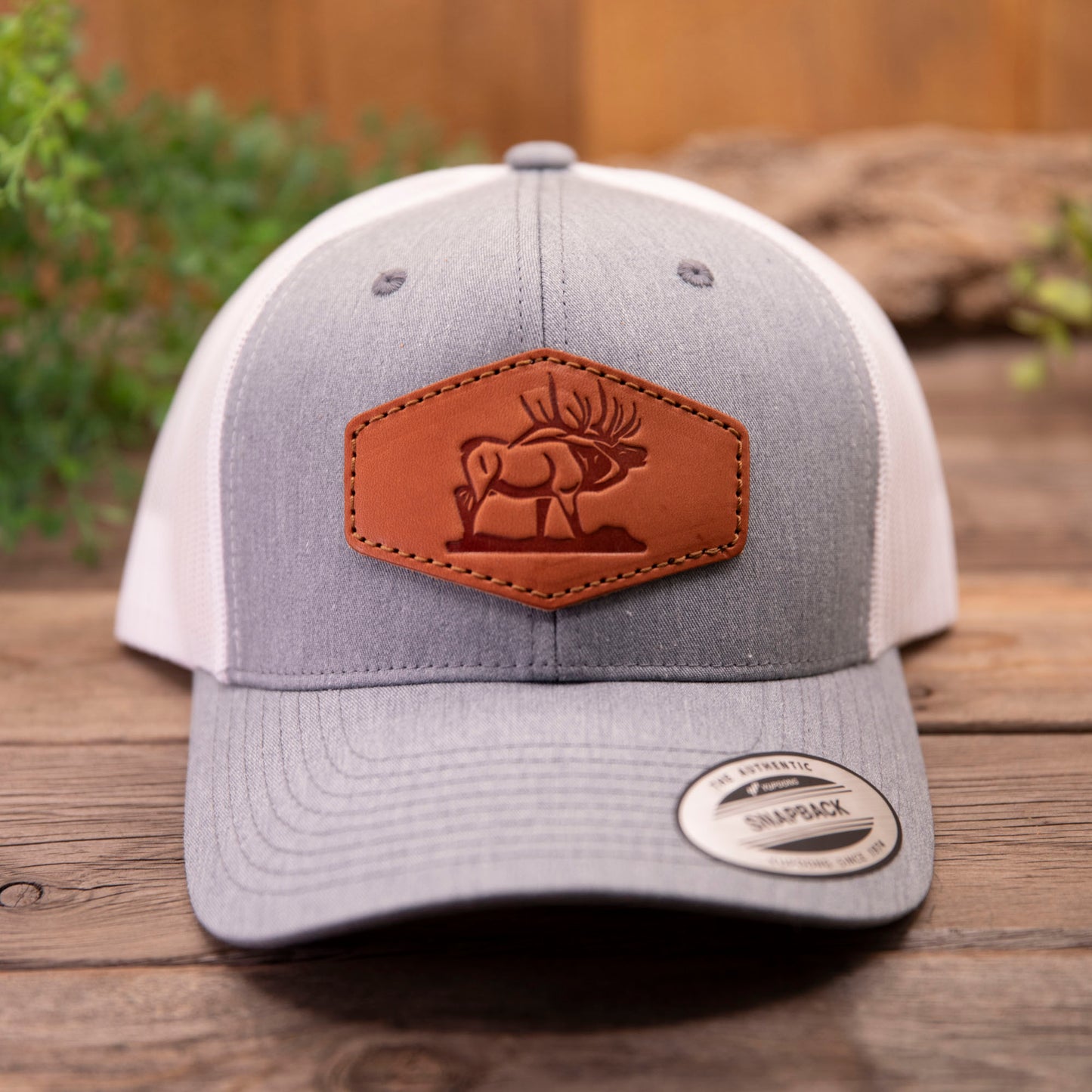 Elk Leather Patch Hat