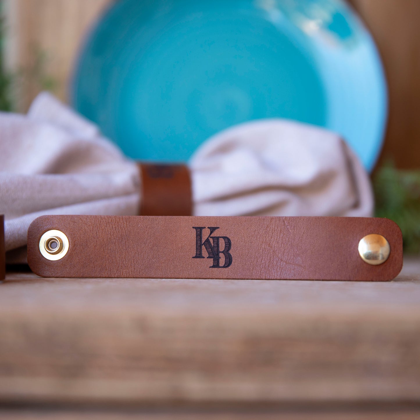 Leather Stamped Napkin Ring