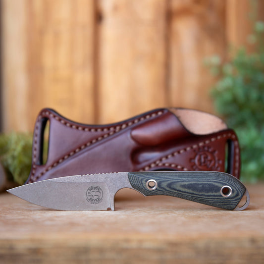 M1 Caper Stonewash Magnacut Black & OD Linen Micarta
