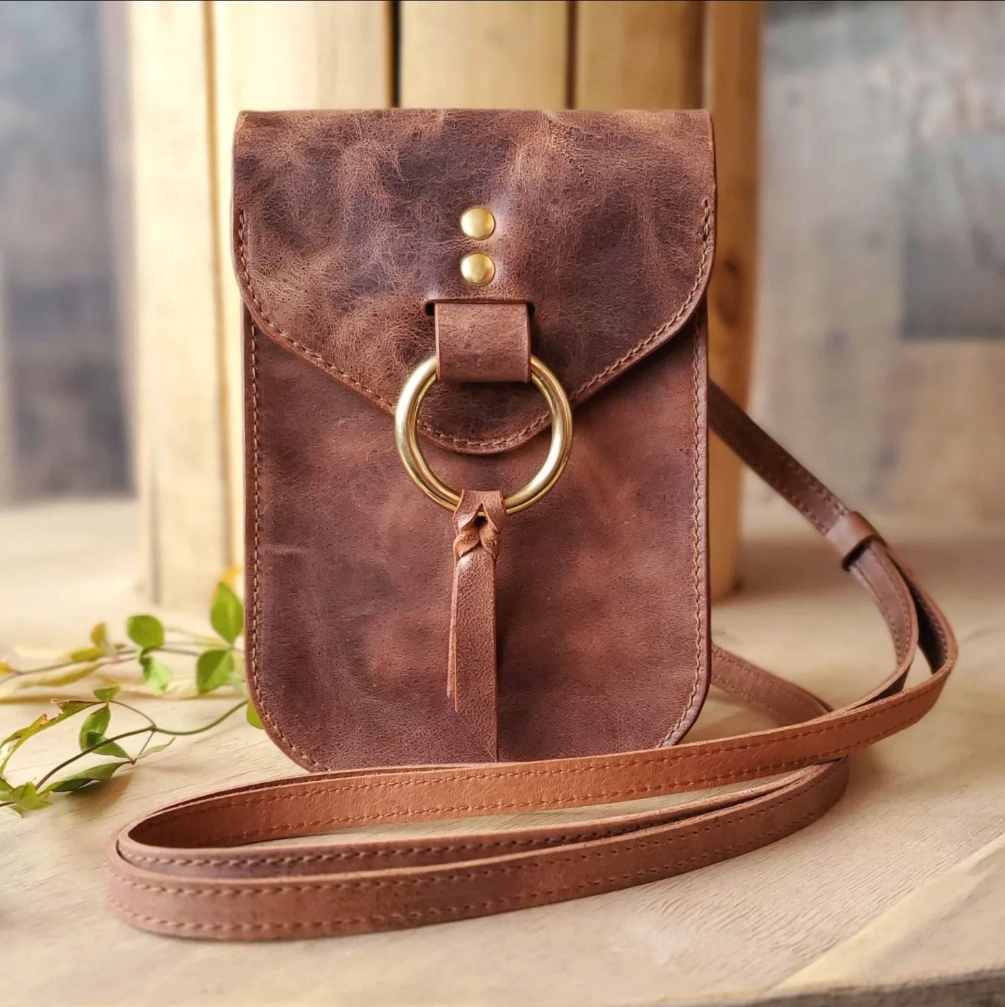 Cross Body Phone Bag - Lazy 3 Leather Company