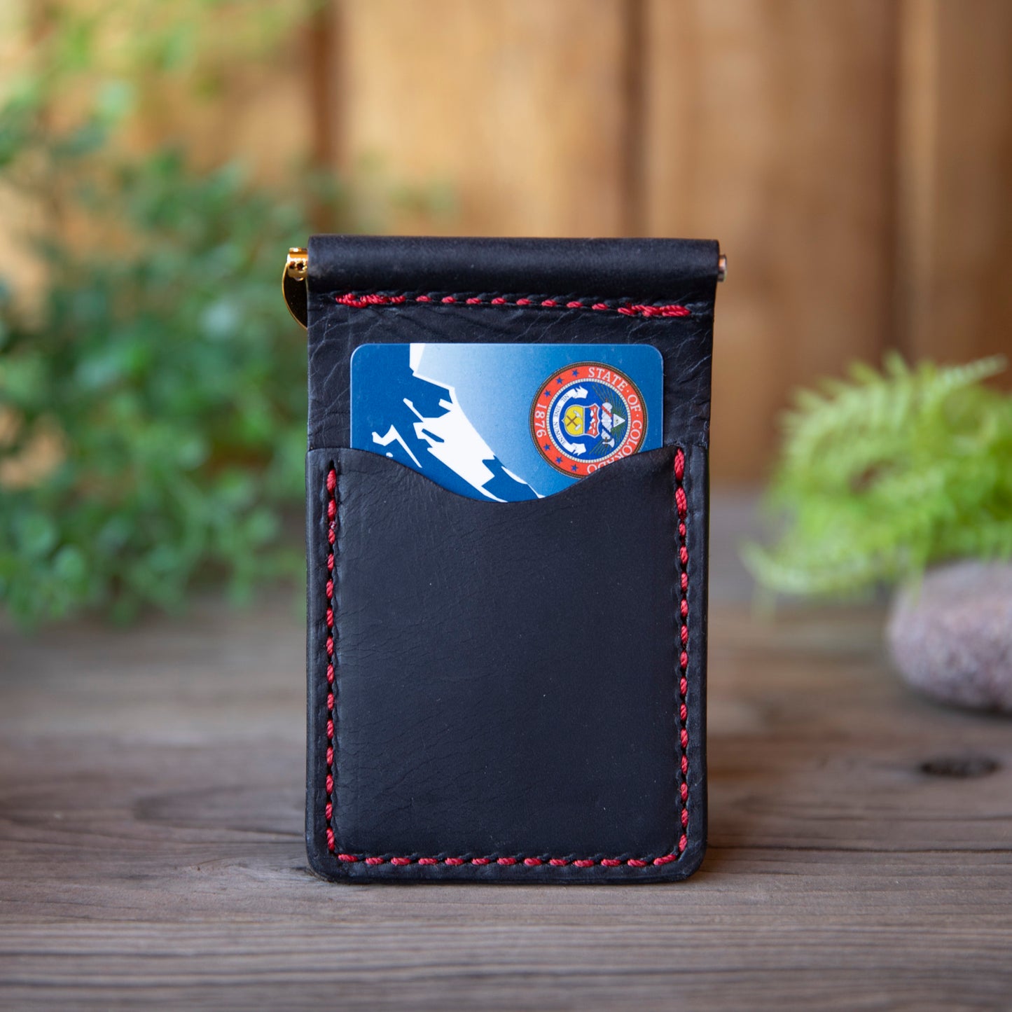 Bar Clip Wallet Italian Leather - Lazy 3 Leather Company