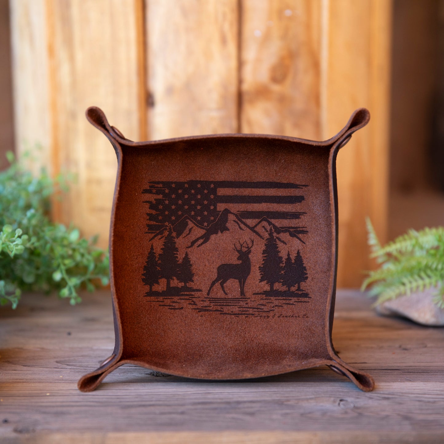 Leather Valet Tray Small - Lazy 3 Leather Company