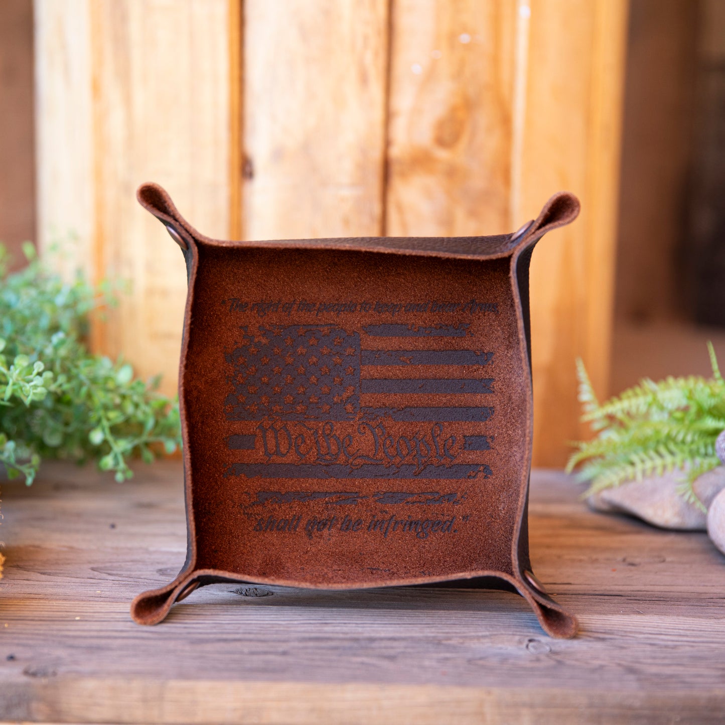 Leather Valet Tray Small - Lazy 3 Leather Company