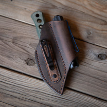Load image into Gallery viewer, QSP Canary Olight Sheath Combo - Lazy 3 Leather Company