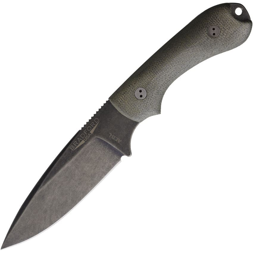 Bradford 3.2 Knife & 55 Scout Carry Sheath Set – Left Handed – Brown