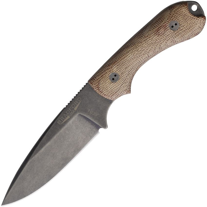 Bradford 3.2 Knife & 55 Scout Carry Sheath Set – Left Handed – Brown