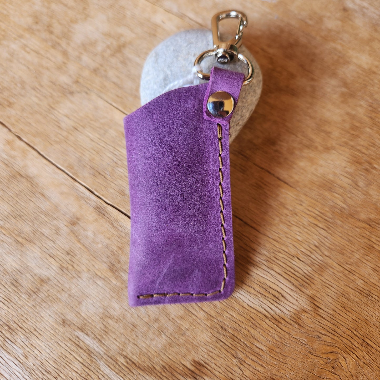 Lg Leather Chapstick Case