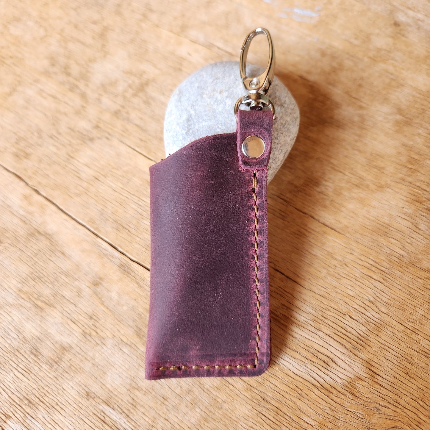 Lg Leather Chapstick Case