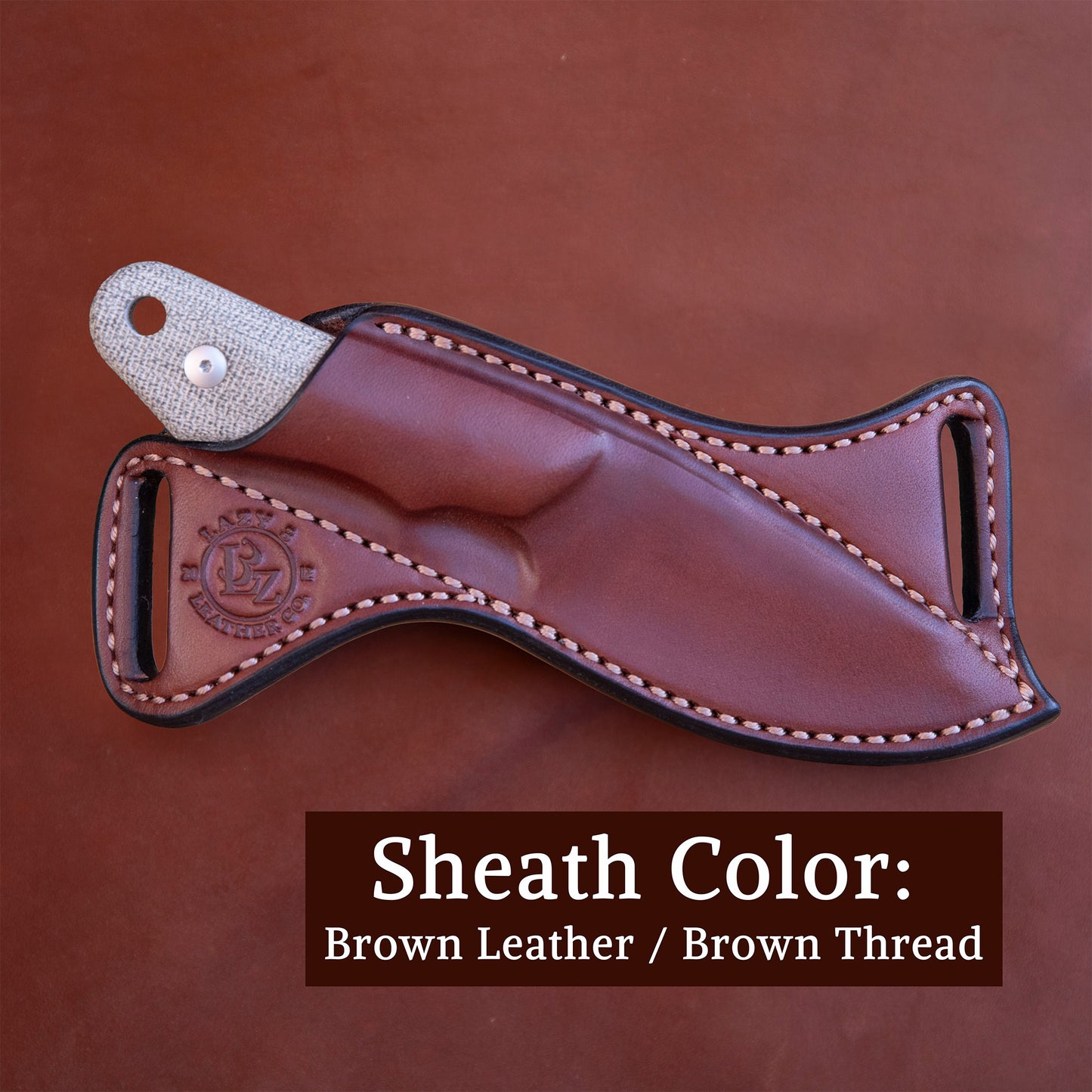 Leather Scout Carry Sheath for the Viper Handy Fixed Blade - Sheath Only