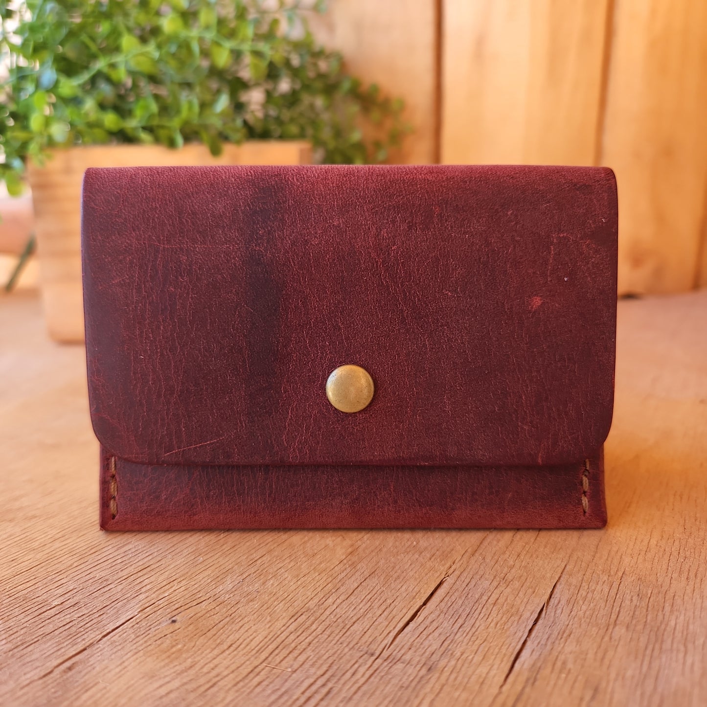 Snap Card Case Wallet - Lazy 3 Leather Company