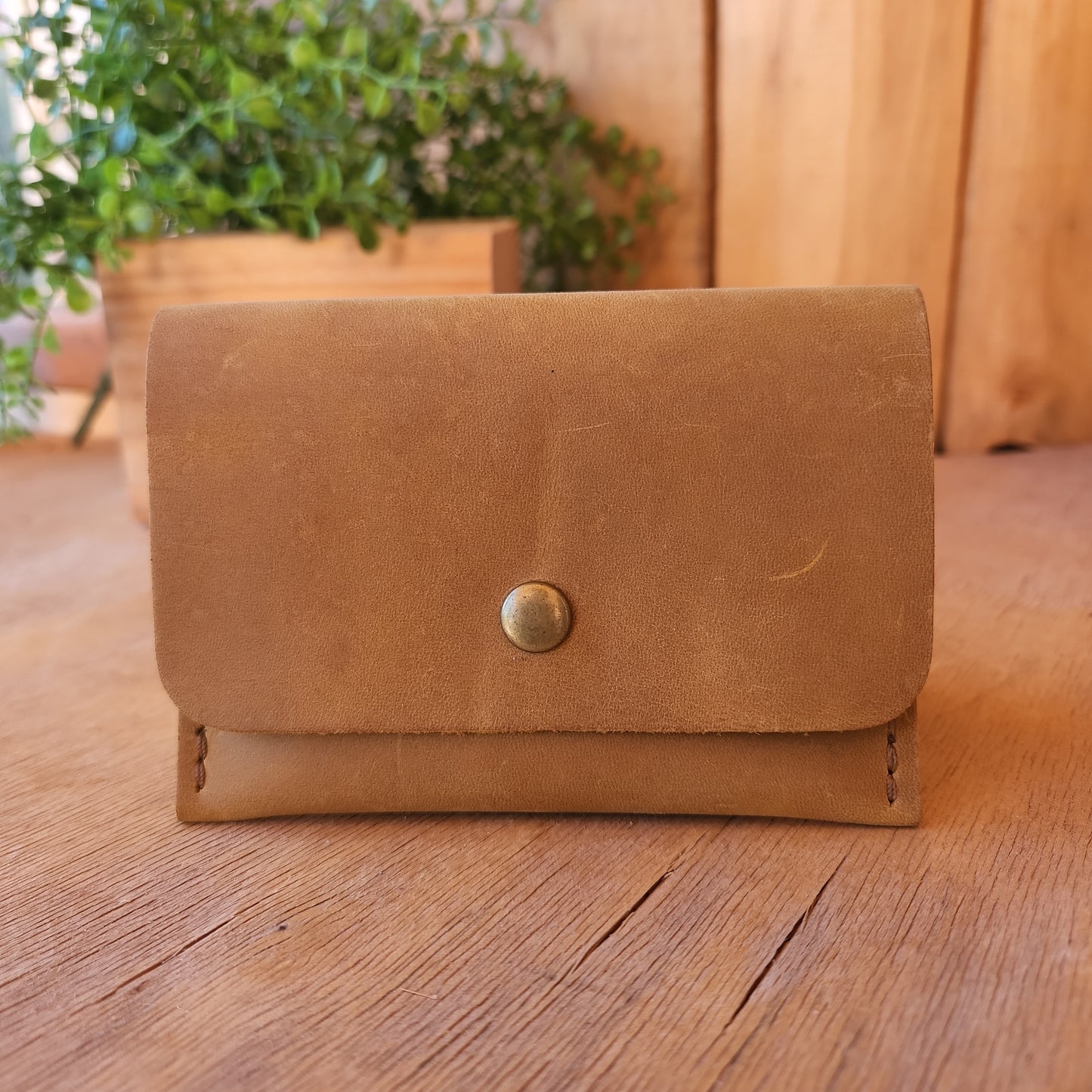 Snap Card Case Wallet - Lazy 3 Leather Company