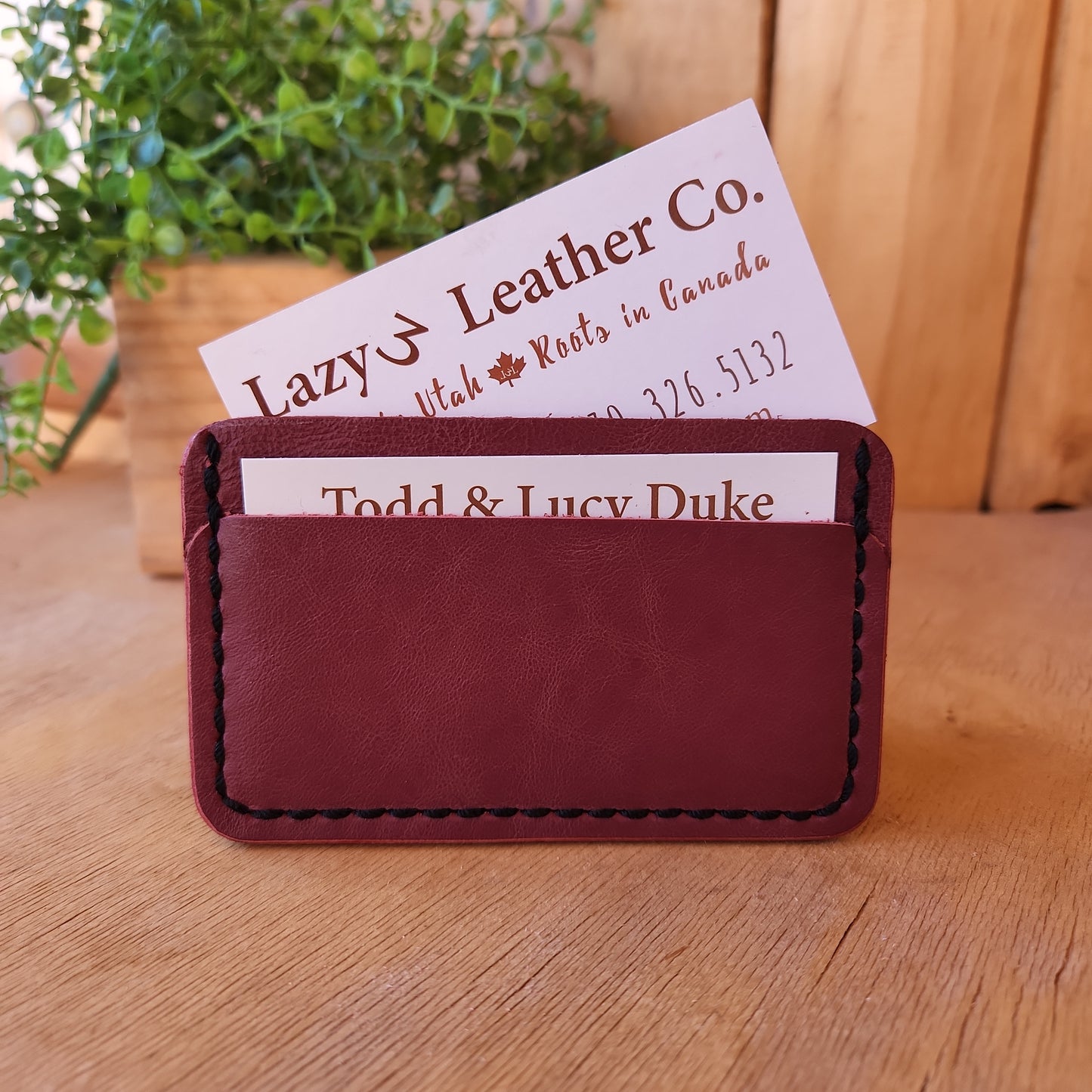 Minimal Card Wallet - Lazy 3 Leather Company
