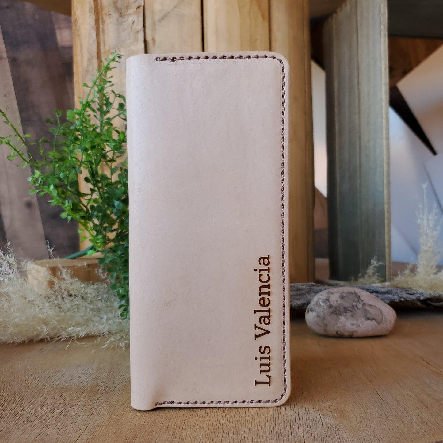 No.84 | Tally Record Book Cover with Pen Pocket - Lazy 3 Leather Company
