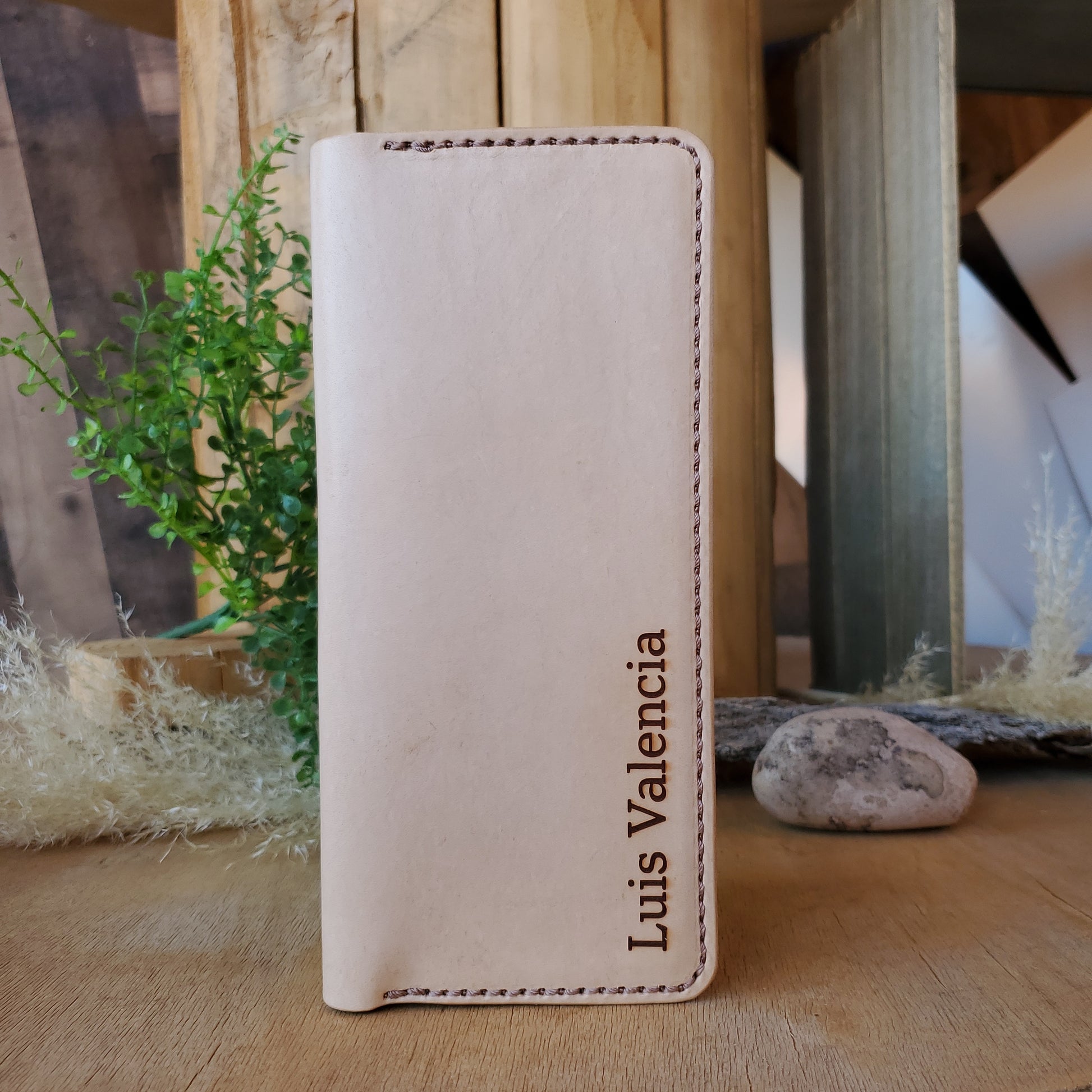 No.84 | Tally Record Book Cover with Pen Pocket - Lazy 3 Leather Company