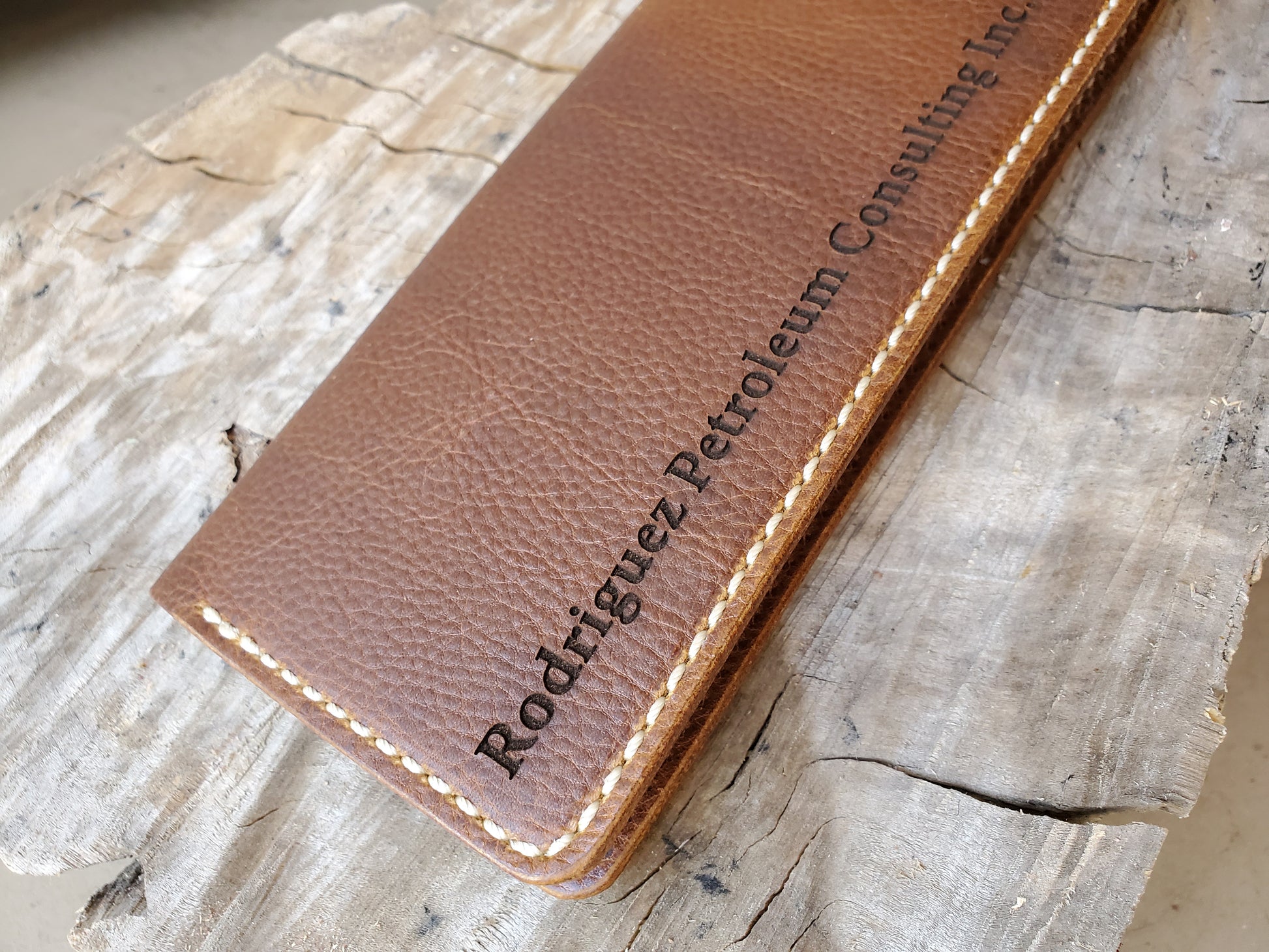 No.84 | Tally Record Book Cover with Pen Pocket - Lazy 3 Leather Company