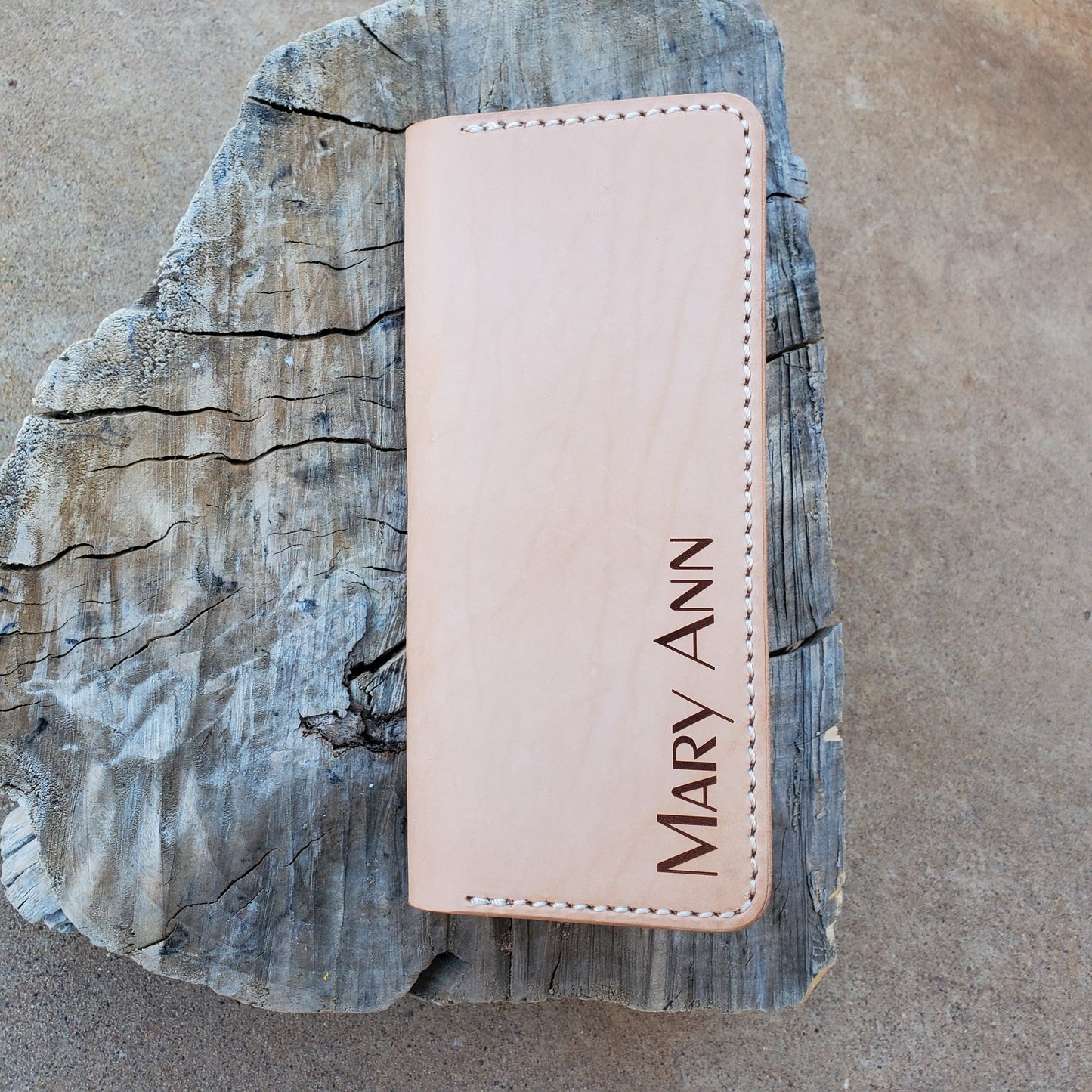 No.84 | Tally Record Book Cover with Pen Pocket - Lazy 3 Leather Company