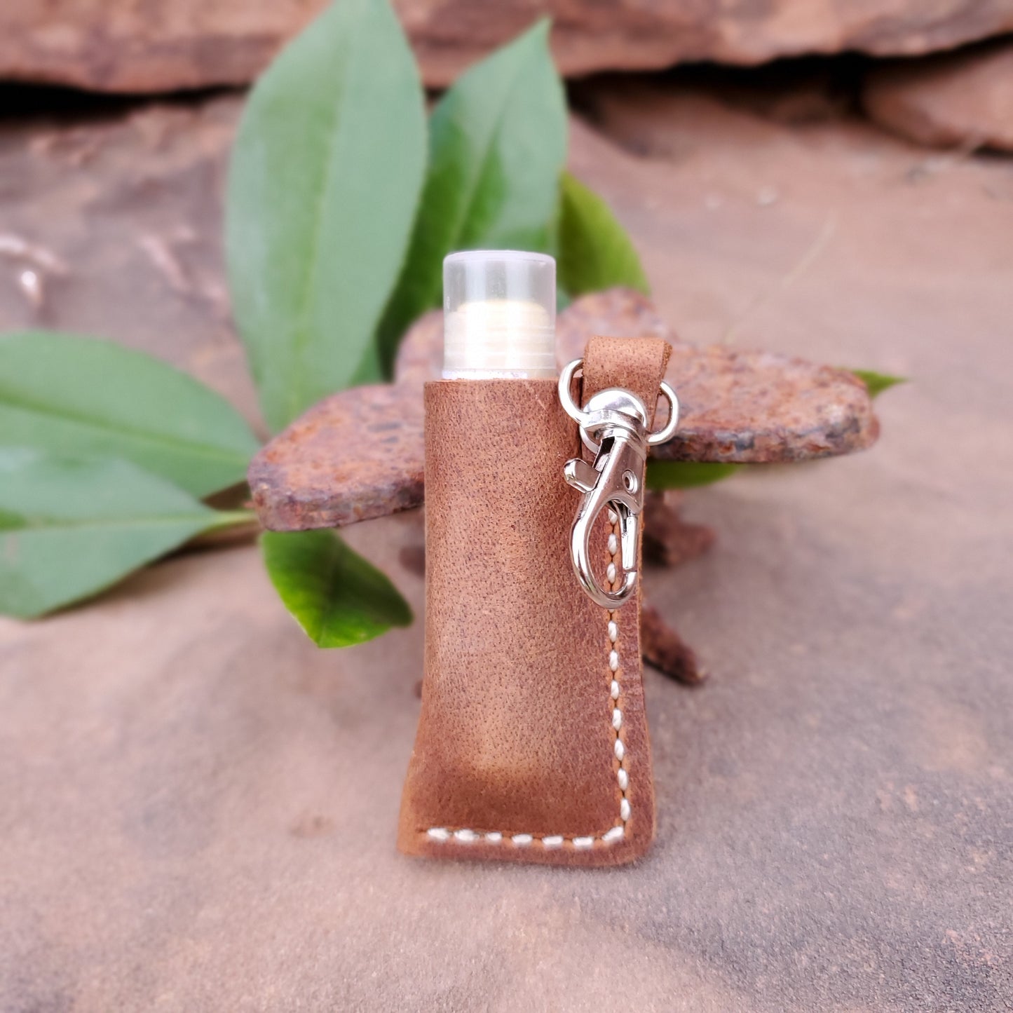 Leather Chapstick Case - Lazy 3 Leather Company