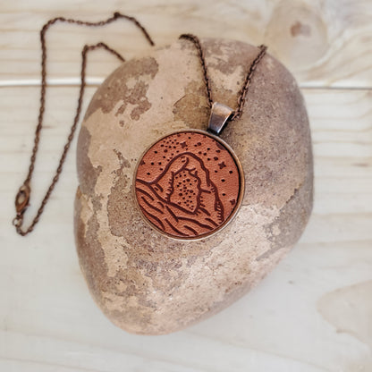 Delicate Arch Necklace - Lazy 3 Leather Company