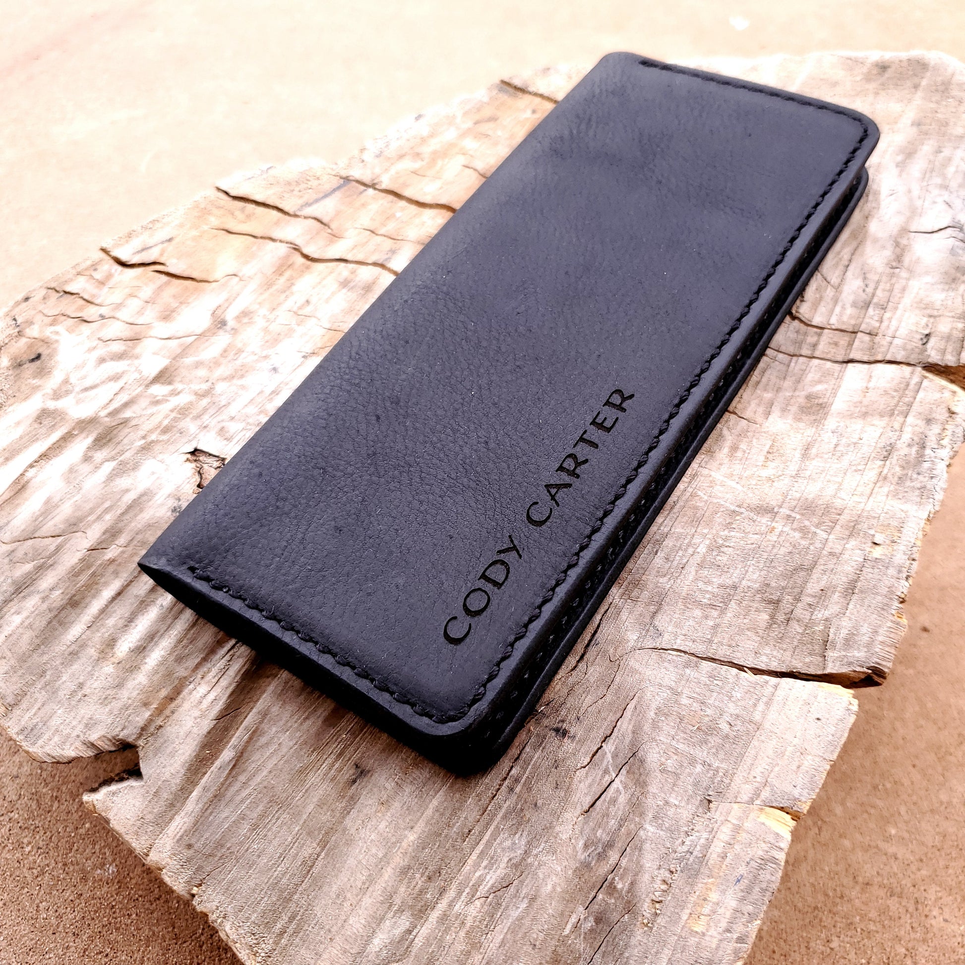 No.83 |  Leather Tally Record Book Cover Full Grain Leather - Lazy 3 Leather Company