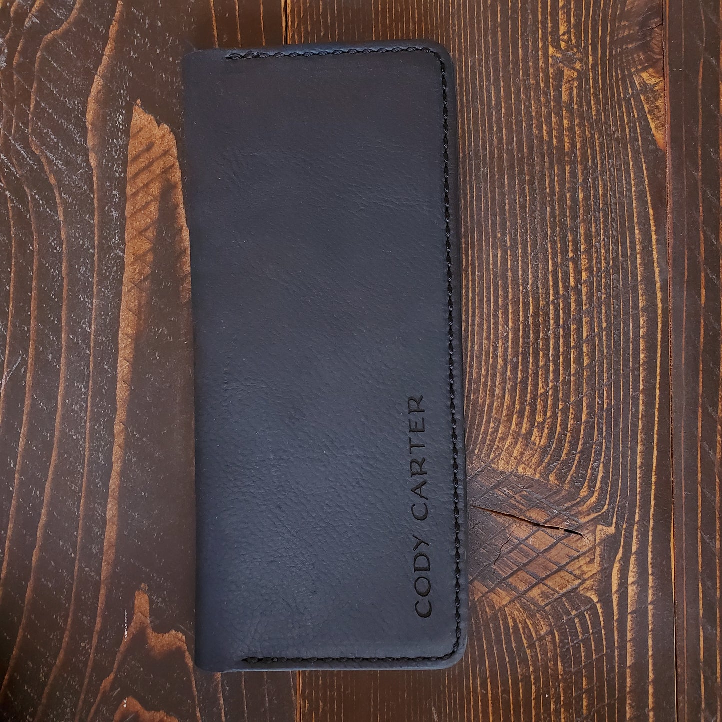 No.83 | Leather Tally Record Book Cover Full Grain Leather - Lazy 3 Leather Company