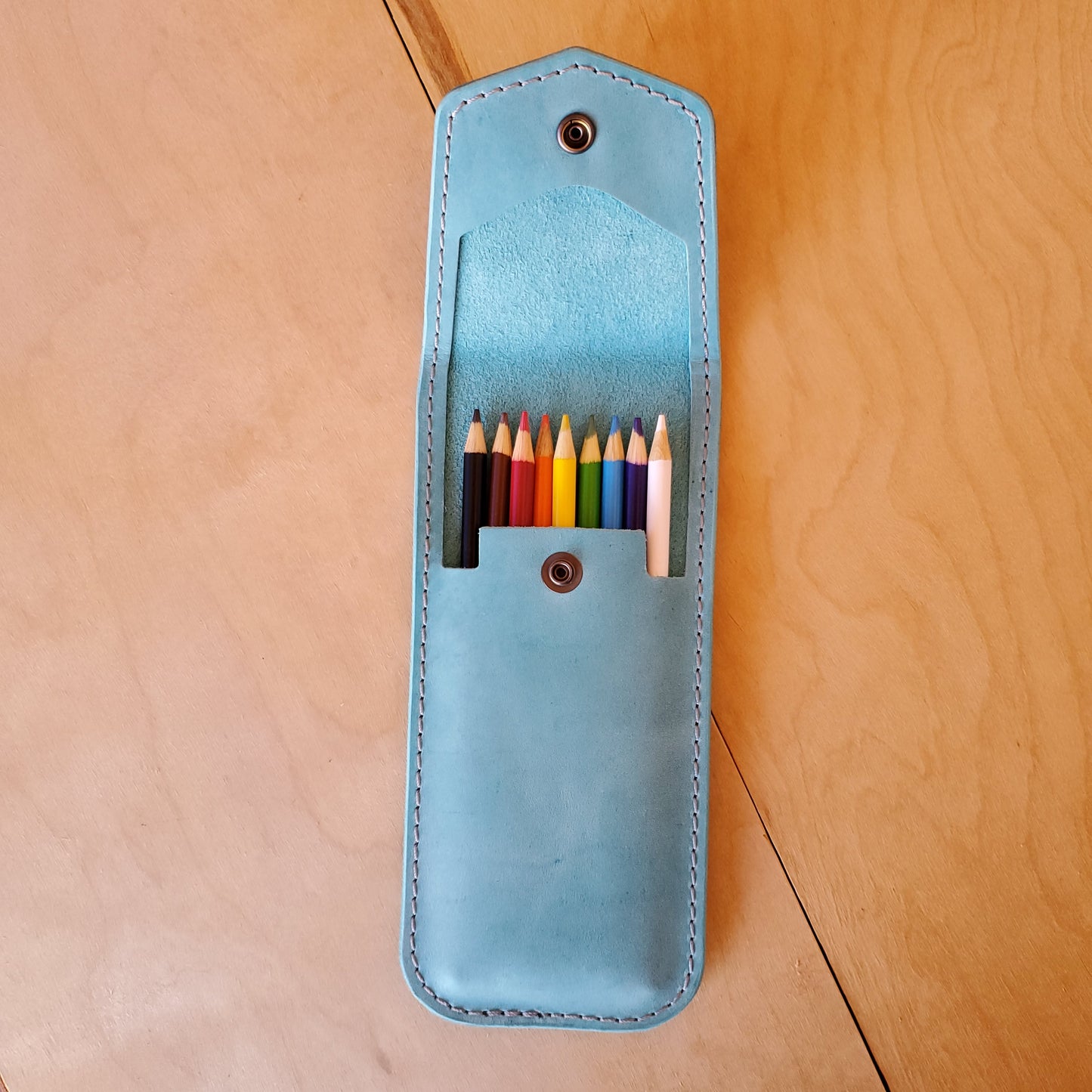 Leather Pen Pencil Case - Lazy 3 Leather Company