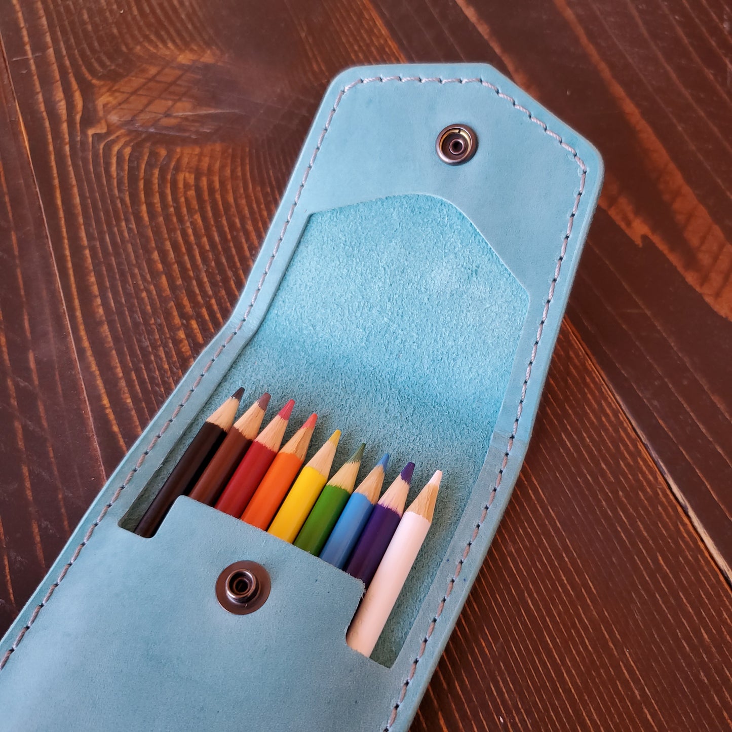 Leather Pen Pencil Case - Lazy 3 Leather Company