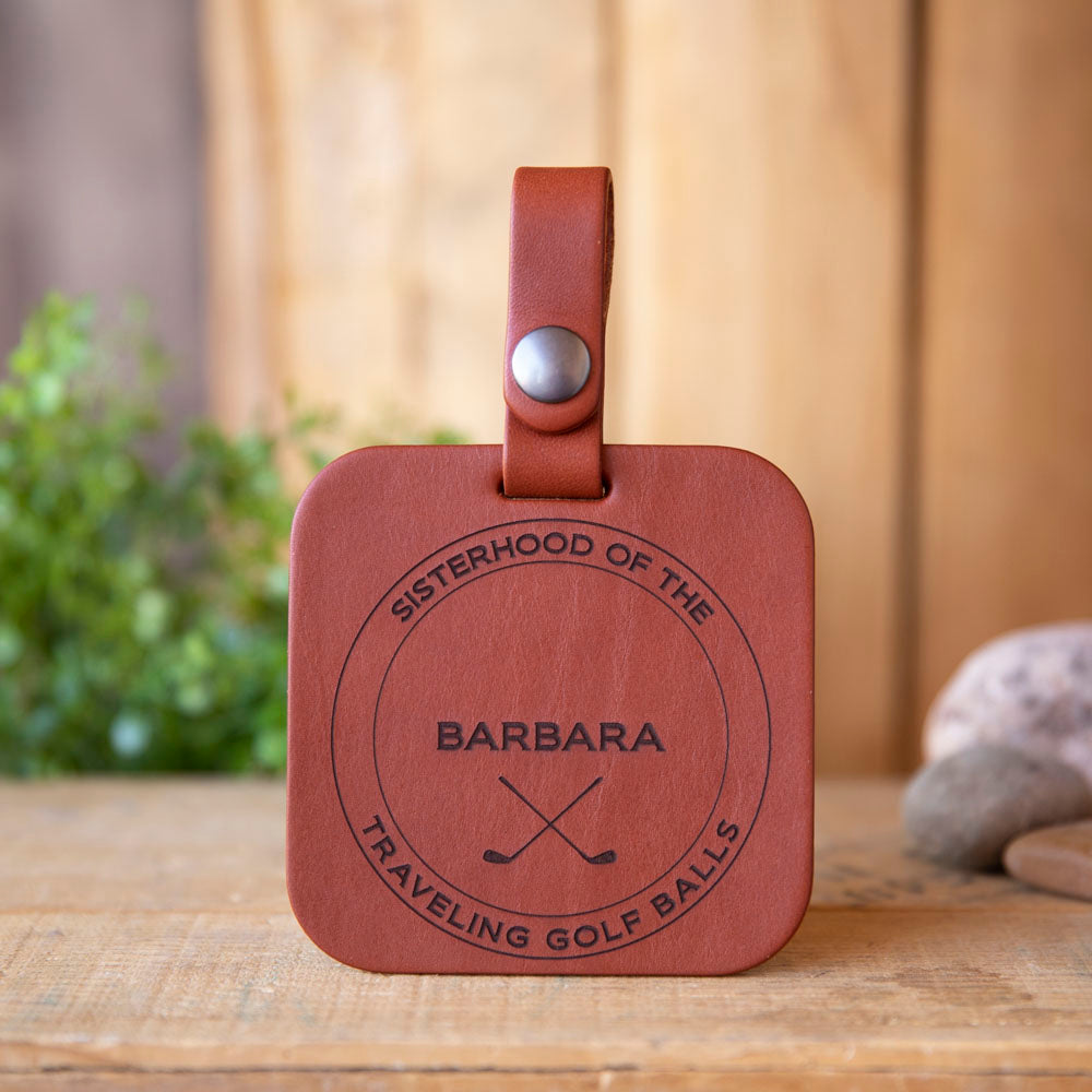 No.44 | Leather Golf Bag Tag - Lazy 3 Leather Company