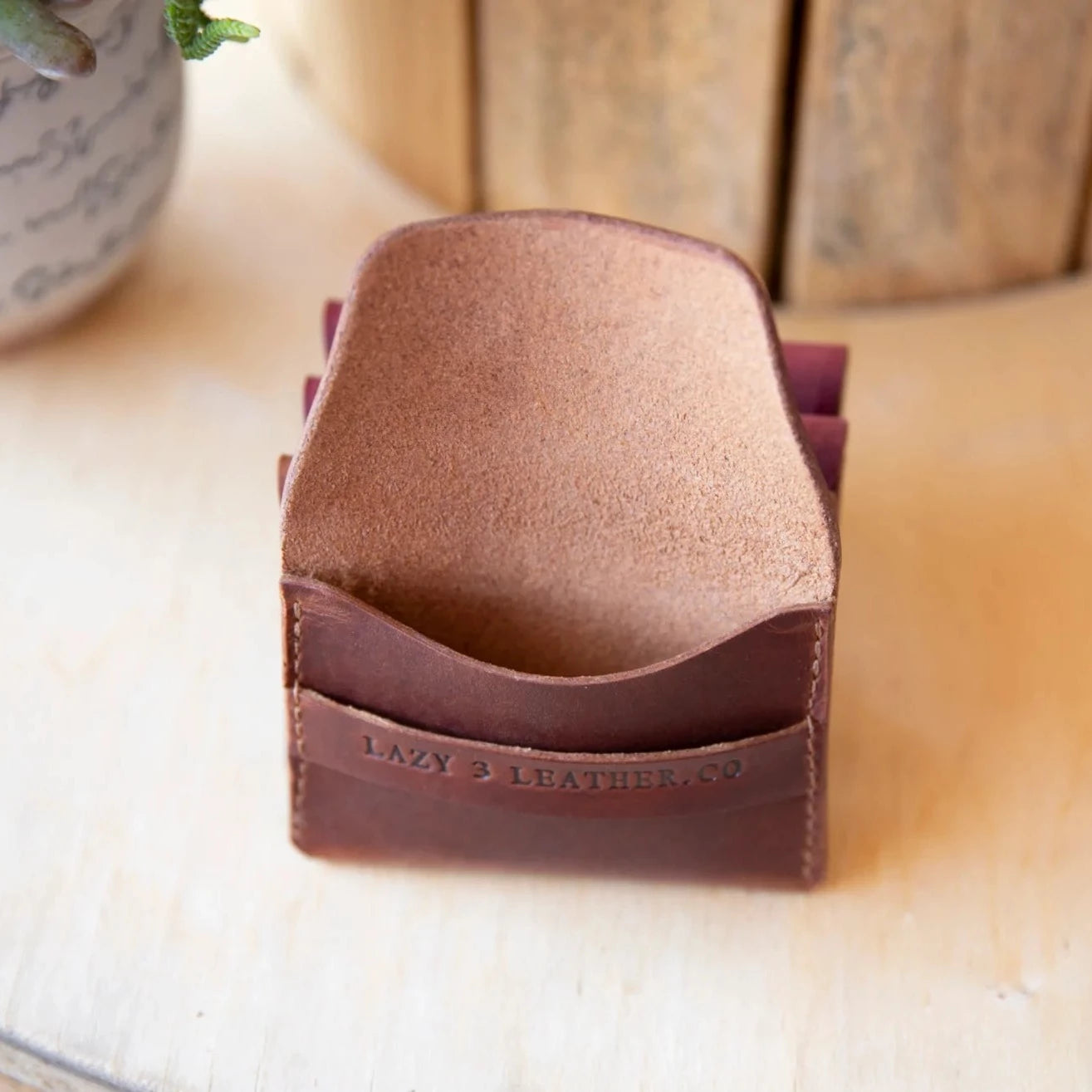 Tuck Card Wallet - Lazy 3 Leather Company