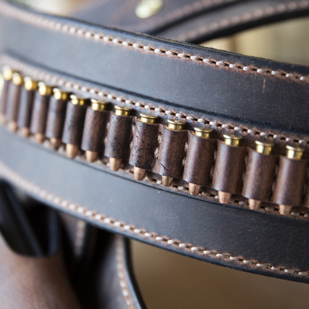 G.u.n Rig Cowboy Action Belt Lazy 3 Leather Company