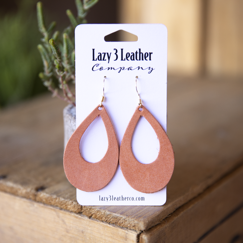 Leather Hoop Earrings offers