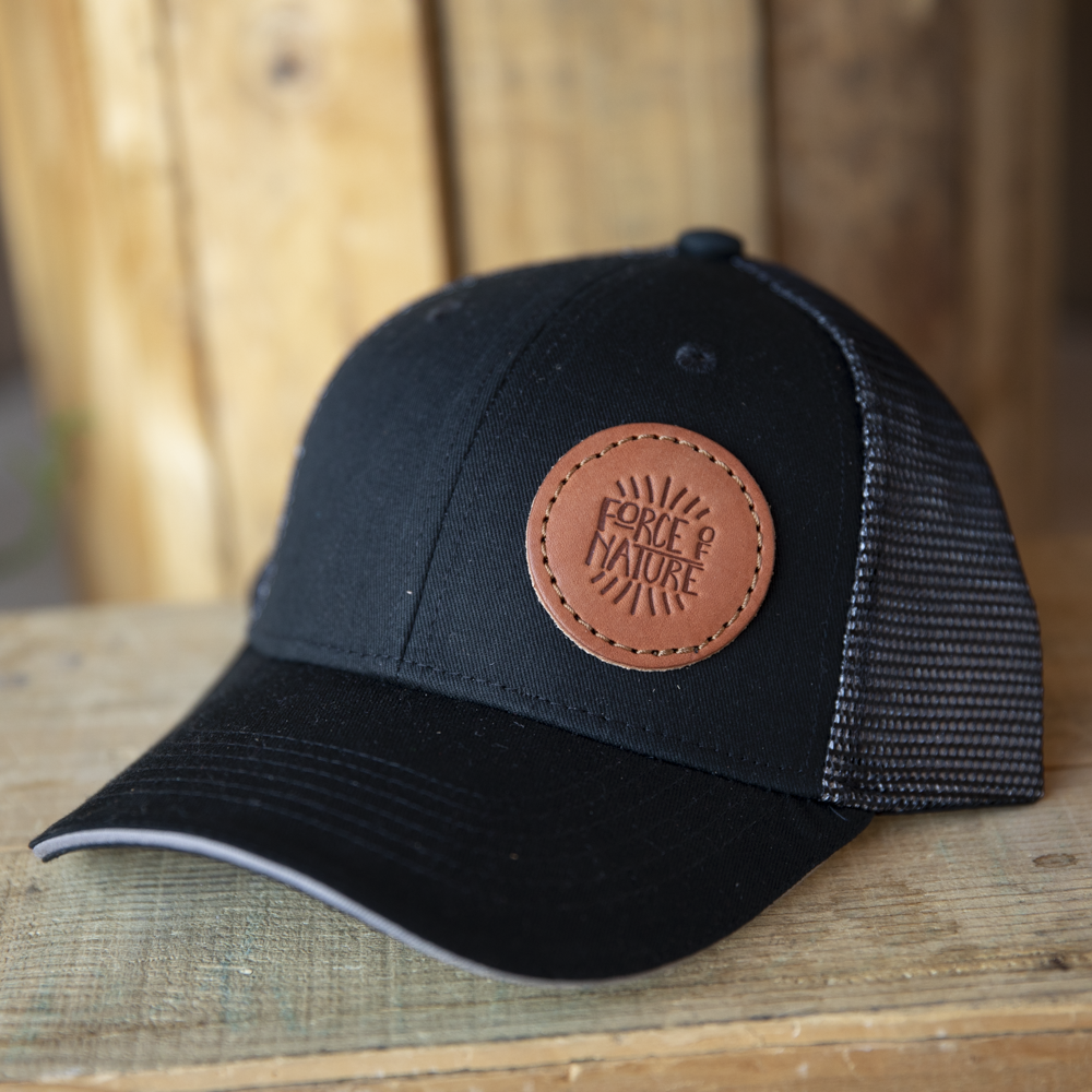 Force of Nature Leather Patch Hat - Lazy 3 Leather Company
