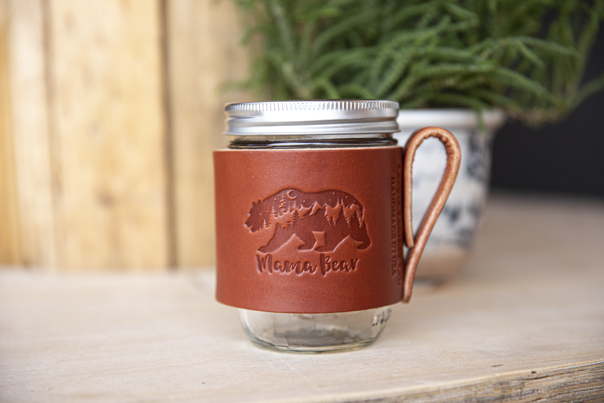 Mason Wrapped Travel Mug - Lazy 3 Leather Company