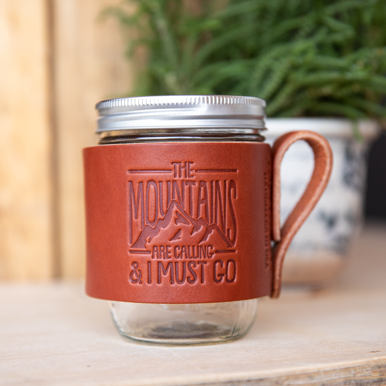 Mason Wrapped Travel Mug - Lazy 3 Leather Company