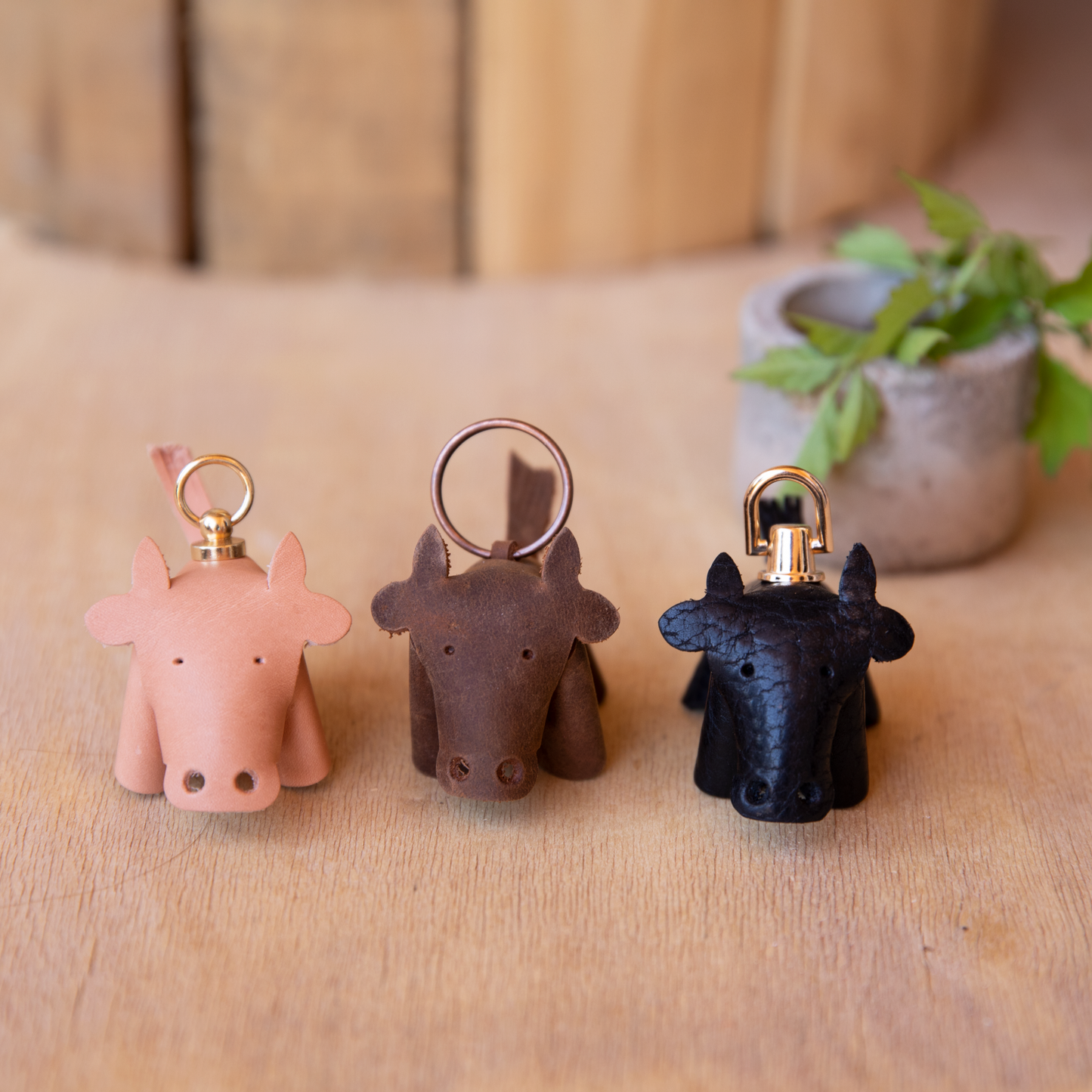 Leather Animal Keychains - Lazy 3 Leather Company