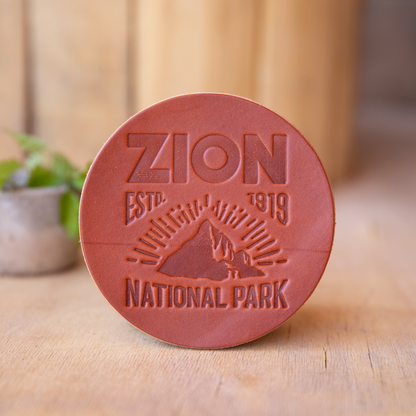 Zion Leather Coaster - Lazy 3 Leather Company