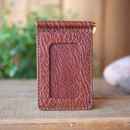 Shark Leather Bar Clip Wallet - Lazy 3 Leather Company