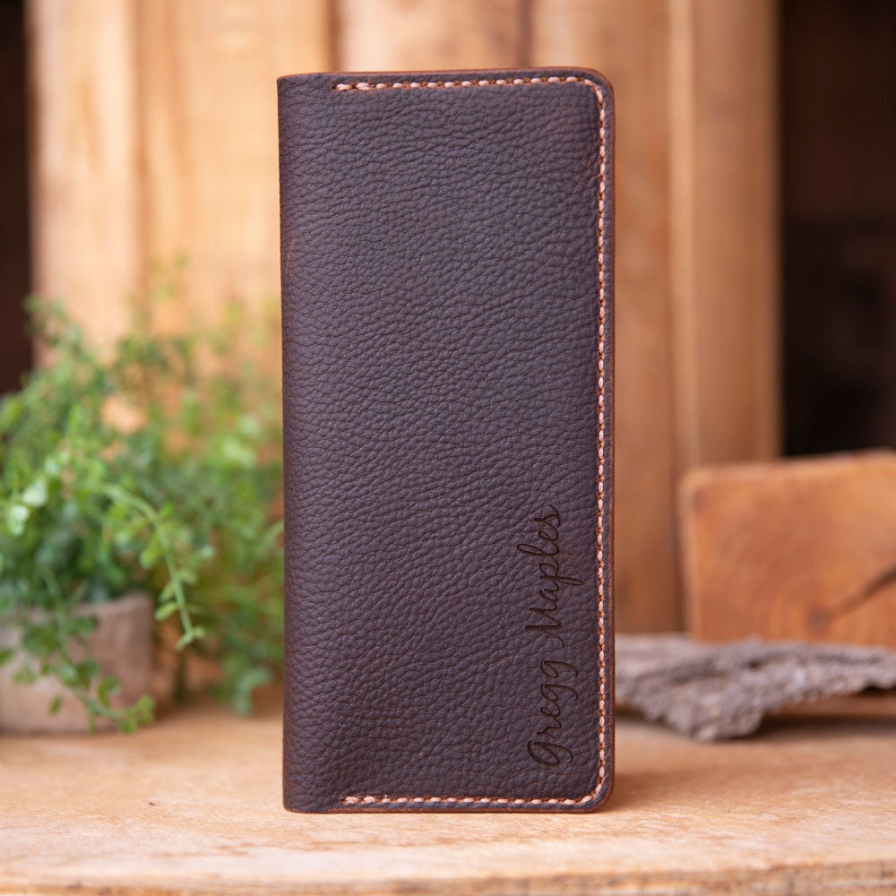 No.84 | Tally Record Book Cover with Pen Pocket - Lazy 3 Leather Company