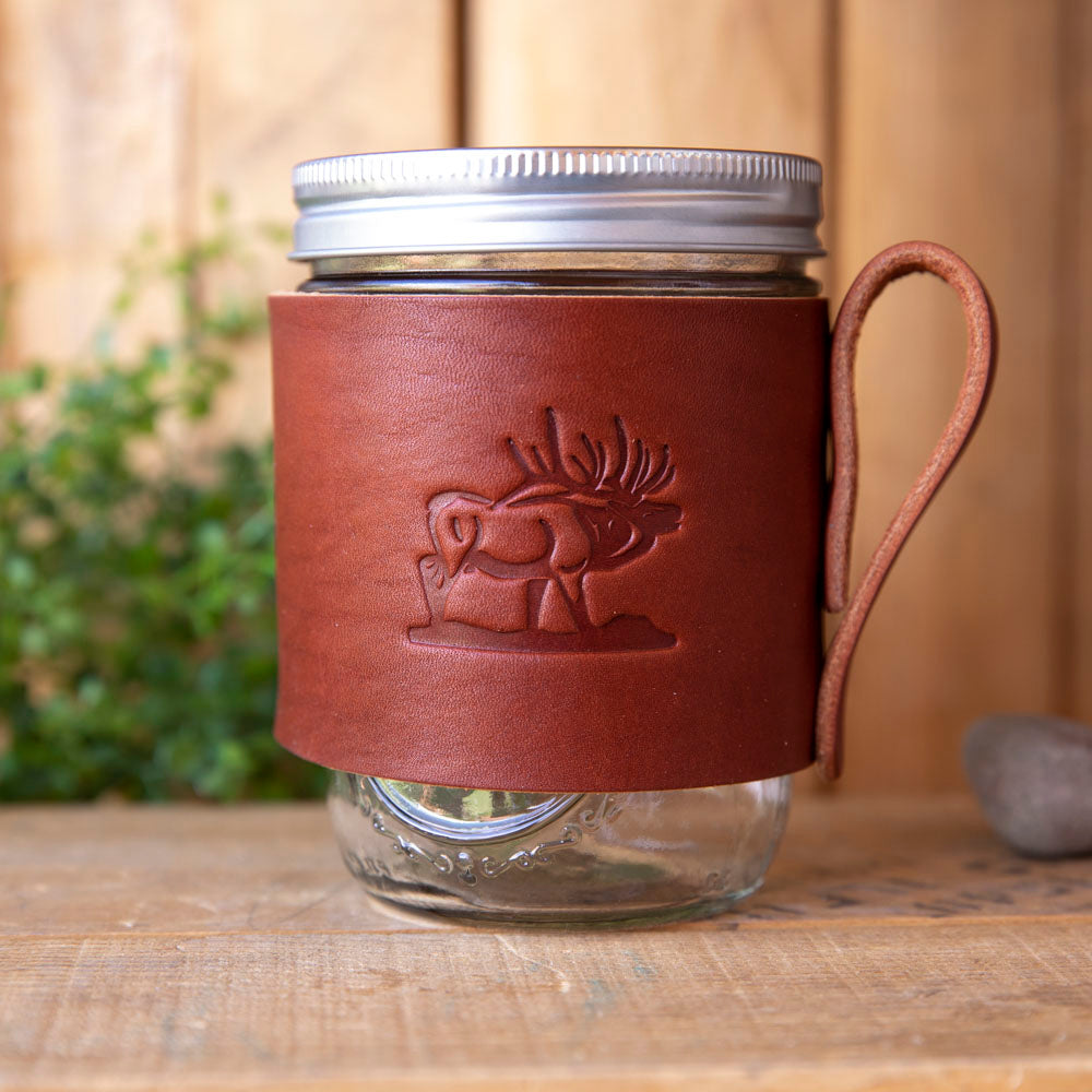 Mason Wrapped Travel Mug - Lazy 3 Leather Company