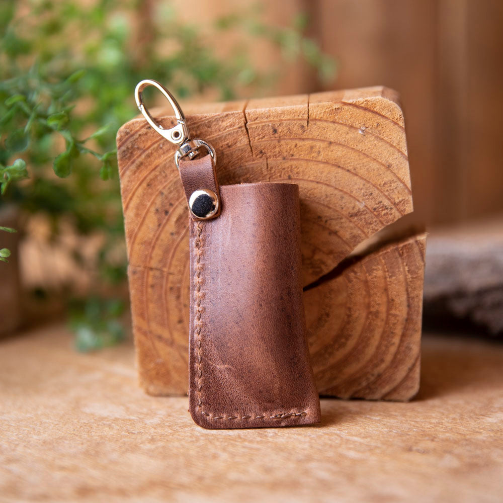 Leather Chapstick Case - Lazy 3 Leather Company