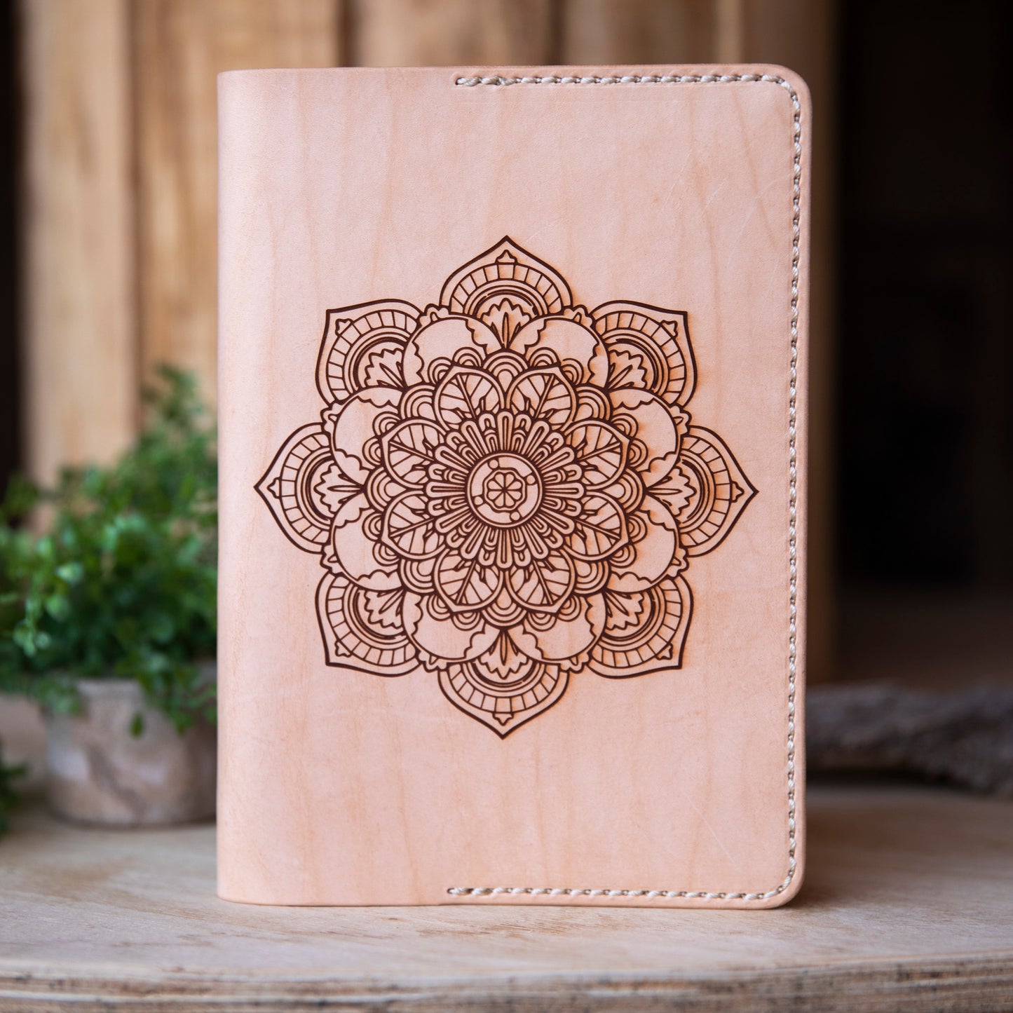 Veg Tan Notebook Journal - Lazy 3 Leather Company